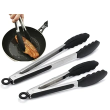 7/9/12inch Silicone BBQ Grilling Tong Salad Bread Serving Tongs Non-slip Cooking Clip Kitchen Barbecue Tongs with Joint Lock
7/9/12inch Silicone BBQ Grilling Tong Salad Bread Serving Tongs Non-slip Cooking Clip Kitchen Barbecue Tongs with Joint Lock