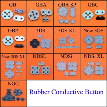 Rubber Conductive Button A-B D-pad Silicone Start Select Keypad for Game Boy Classic GB GBC GBP GBA SP For 3DS NDSL NDSI XL NGC
Rubber Conductive Button A-B D-pad Silicone Start Select Keypad for Game Boy Classic GB GBC GBP GBA SP For 3DS NDSL NDSI XL NGC