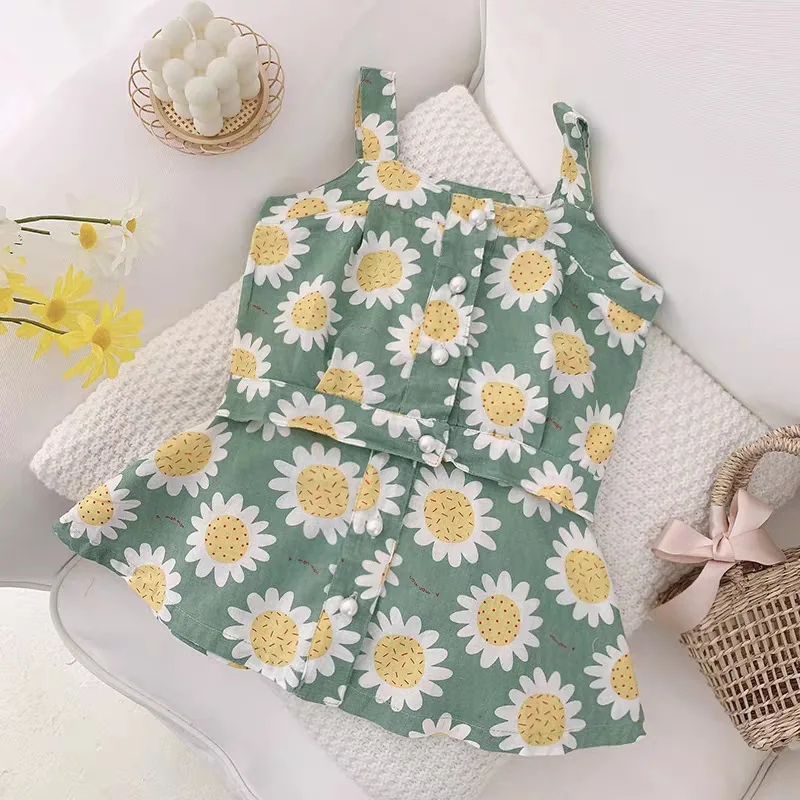 Summer Girl Set 2020 New Baby Girl Clothes Set Floral Print Camisole + Short Skirt Child Set Princess Toddler Clothes 3-10 Year
Summer Girl Set 2020 New Baby Girl Clothes Set Floral Print Camisole + Short Skirt Child Set Princess Toddler Clothes 3-10 Year