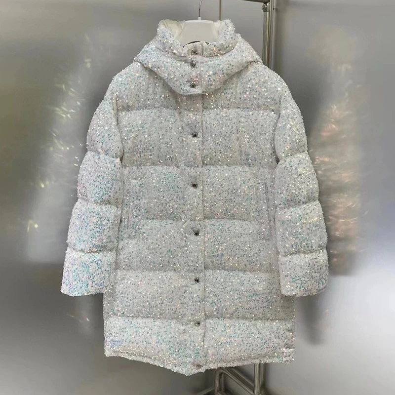 2021 autumn and winter new style short fashion hooded down cotton padded jacket women's sequin thickened bread jacket
2021 autumn and winter new style short fashion hooded down cotton padded jacket women's sequin thickened bread jacket