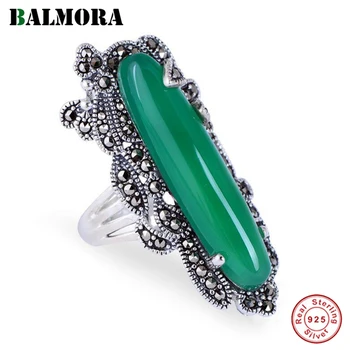 BALMORA Real 925 Sterling Silver Vintage Luxury Jade Open Stacking Rings for Women Mother Elegant Fashion Jewelry Anillos Gift
BALMORA Real 925 Sterling Silver Vintage Luxury Jade Open Stacking Rings for Women Mother Elegant Fashion Jewelry Anillos Gift