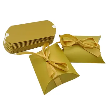 50PCS DIY Foldable Pillow Shaped Decorative Wedding Gift Jewelry Wrapping With Ribbon Party Candy Box Anniverary Birthday Sweets
50PCS DIY Foldable Pillow Shaped Decorative Wedding Gift Jewelry Wrapping With Ribbon Party Candy Box Anniverary Birthday Sweets