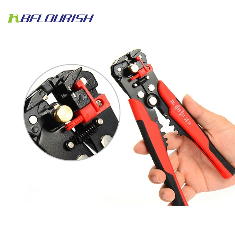 Self-adjusting Auto Wire Stripping Tool Cable Stripper for Industry 10-24 AWG Stranded Wire Cutting Crimper Decrusation plier
Self-adjusting Auto Wire Stripping Tool Cable Stripper for Industry 10-24 AWG Stranded Wire Cutting Crimper Decrusation plier