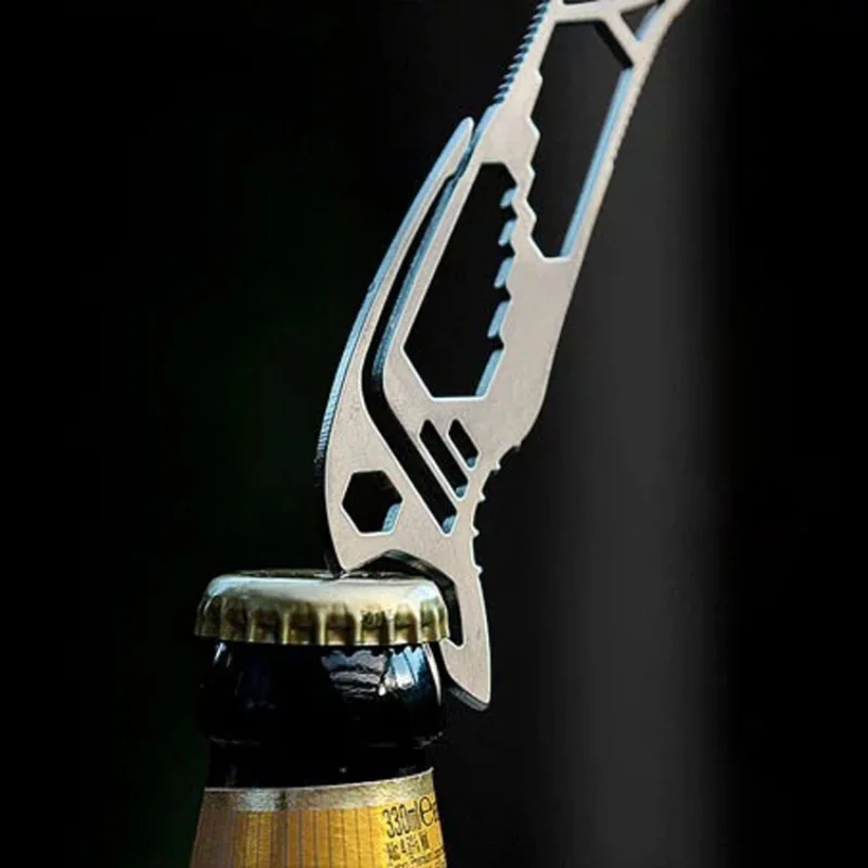 Multi-function Combination Bottle Opener Outdoor Tool Pocket Card Tool Wrench Screw Fast Knot Rope Buckle Tool
Multi-function Combination Bottle Opener Outdoor Tool Pocket Card Tool Wrench Screw Fast Knot Rope Buckle Tool