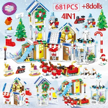 741pcs Winter Village Snowman Christmas Tree Building Blocks Christmas Santa Claus Figures Bricks Toys for Children
741pcs Winter Village Snowman Christmas Tree Building Blocks Christmas Santa Claus Figures Bricks Toys for Children