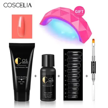 COSCELIA UV LED Lamp Soak off Poly Nail Gel Kit Quick Building Finger Extension Builder Hard Builder Nail Gel Manicure Set
COSCELIA UV LED Lamp Soak off Poly Nail Gel Kit Quick Building Finger Extension Builder Hard Builder Nail Gel Manicure Set