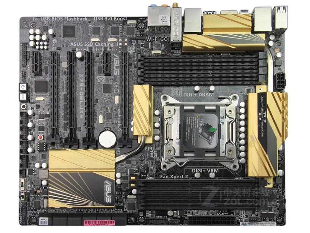 Оригинальная материнская плата для ASUS X79-DELUXE LGA 2011 DDR3 I3 I5 I7 64 Гб USB3.0 X79 десктопная |
