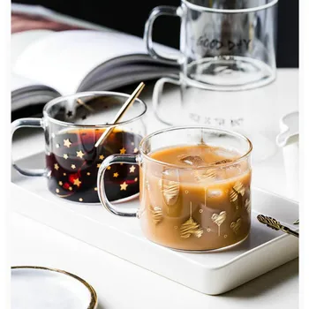Creative Glass Mug Transparent Gold Letter Printing Breakfast Milk Coffee Cup Nordic Crystal Home Drinkware Container MM60BLB
Creative Glass Mug Transparent Gold Letter Printing Breakfast Milk Coffee Cup Nordic Crystal Home Drinkware Container MM60BLB