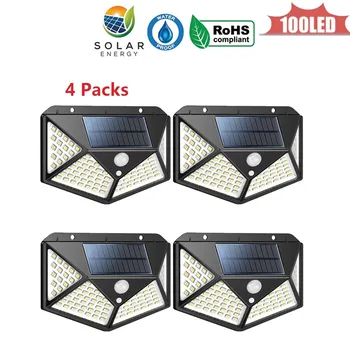 100 LED Solar Light PIR Motion Sensor Waterproof Outdoors Garden Solar Power Light Street Wall Lighting Lamp 4 sided 270°lightin
100 LED Solar Light PIR Motion Sensor Waterproof Outdoors Garden Solar Power Light Street Wall Lighting Lamp 4 sided 270°lightin