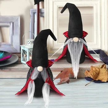 2pcs Plush Black Witch Cloak Hat Halloween Gnomes Decoration Handmade Table Ornament DNJ998
2pcs Plush Black Witch Cloak Hat Halloween Gnomes Decoration Handmade Table Ornament DNJ998