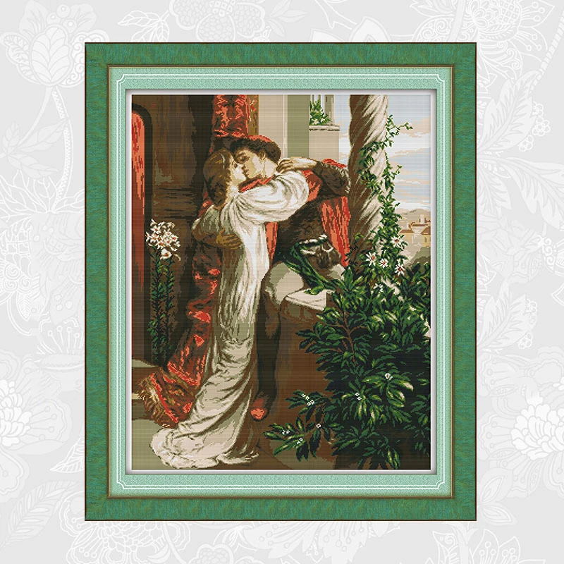 Romeo and Juliet Printed on Fabric Cross Stitch kits,DMC Embroidery Thread Sets, DIY Handmade Needlework Send Accessory Tools
Romeo and Juliet Printed on Fabric Cross Stitch kits,DMC Embroidery Thread Sets, DIY Handmade Needlework Send Accessory Tools