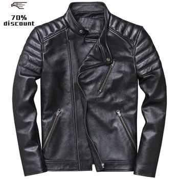 2020 Black Men Diagonal Zipper Motorcycle Leather Jacket Plus Size XXXXL Genuine Cowhide Spring Short Biker's Coat FREE SHIPPING
2020 Black Men Diagonal Zipper Motorcycle Leather Jacket Plus Size XXXXL Genuine Cowhide Spring Short Biker's Coat FREE SHIPPING