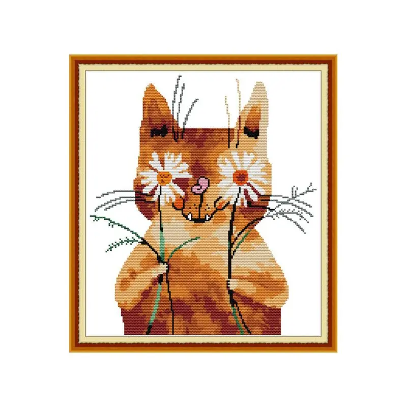 Shy Cat DIY Handmade Needlework Counted 14CT Printed Cross Stitch Embroidery Kit Set Home Decoration Q6PE
Shy Cat DIY Handmade Needlework Counted 14CT Printed Cross Stitch Embroidery Kit Set Home Decoration Q6PE