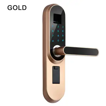 Electric Fingerprint Lock Touch Screen English Phonetic Prompts Protection Home Keyless Anti-Theft Access Control
Electric Fingerprint Lock Touch Screen English Phonetic Prompts Protection Home Keyless Anti-Theft Access Control