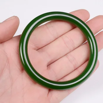 Zheru Jewelry Natural Hetian Jade Green Strip 54-62mm Bracelet Elegant Princess Jewelry For Mom For Girlfriend
Zheru Jewelry Natural Hetian Jade Green Strip 54-62mm Bracelet Elegant Princess Jewelry For Mom For Girlfriend