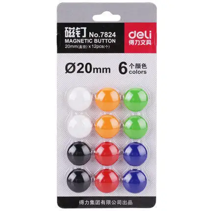 12PCS Color magnet magnet, white board, magnetic beads, fixed magnetic clasp, small magnet nail, for teaching and office use
12PCS Color magnet magnet, white board, magnetic beads, fixed magnetic clasp, small magnet nail, for teaching and office use
