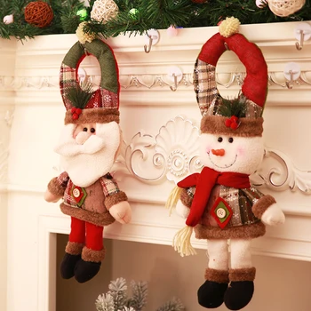 1pc Christmas Door Handle Pendants Santa Claus Snowman Doll Door Hanging Decoration Xmas New Year Ornament for Home Party Decor 
1pc Christmas Door Handle Pendants Santa Claus Snowman Doll Door Hanging Decoration Xmas New Year Ornament for Home Party Decor