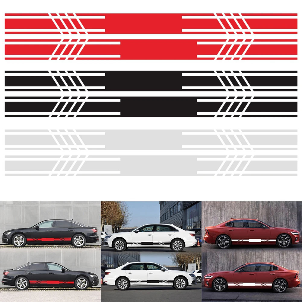 Car Stickers 2PCS Fun Sticker Car Vinyl Car Styling Side Stripes Skirt Sticker Decals Wraps Body Stickers Car Accessories
Car Stickers 2PCS Fun Sticker Car Vinyl Car Styling Side Stripes Skirt Sticker Decals Wraps Body Stickers Car Accessories