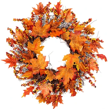 Autumn Maple Leaf Berry Wreath Thanksgiving Halloween Door Home Decor Autumn Theme Door Wreath Artificial Pumpkin
Autumn Maple Leaf Berry Wreath Thanksgiving Halloween Door Home Decor Autumn Theme Door Wreath Artificial Pumpkin