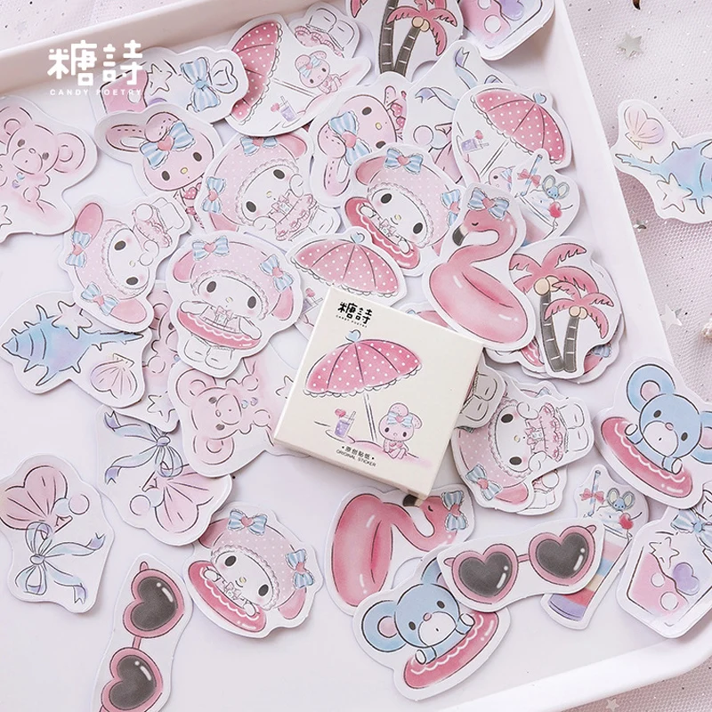 45pcs /Box Kawaii Melody Paper Decorative Stickers Phone Dairy Adhesive Stickers 
45pcs /Box Kawaii Melody Paper Decorative Stickers Phone Dairy Adhesive Stickers