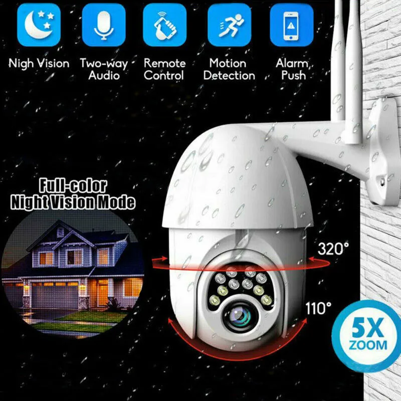 FISTAK HD 1080P 10 LED Outdoor Waterproof Wireless IP Camera Two Way Audio Infrared Night Vision Security Surveillance Camera
FISTAK HD 1080P 10 LED Outdoor Waterproof Wireless IP Camera Two Way Audio Infrared Night Vision Security Surveillance Camera