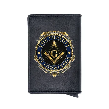 Classic Fashion Black Free and Accepted Masons Digital Printing Card Holder Purse Vintage Men Women PU Leather Small Wallet
Classic Fashion Black Free and Accepted Masons Digital Printing Card Holder Purse Vintage Men Women PU Leather Small Wallet