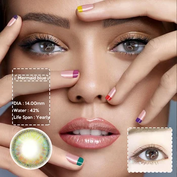 2pcs Colored Contact Lenses Eye MERMAID Series Natural Looking Year Toss Contact Lens for Eyes Color Contact Lenses Bio-essence
2pcs Colored Contact Lenses Eye MERMAID Series Natural Looking Year Toss Contact Lens for Eyes Color Contact Lenses Bio-essence