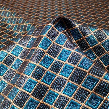 100x160cm Diamond Lattice Polyester Jacquard Fabric with Metallic Gold Thread for Woman Spring Autumn Dress Pants and Suit 
100x160cm Diamond Lattice Polyester Jacquard Fabric with Metallic Gold Thread for Woman Spring Autumn Dress Pants and Suit