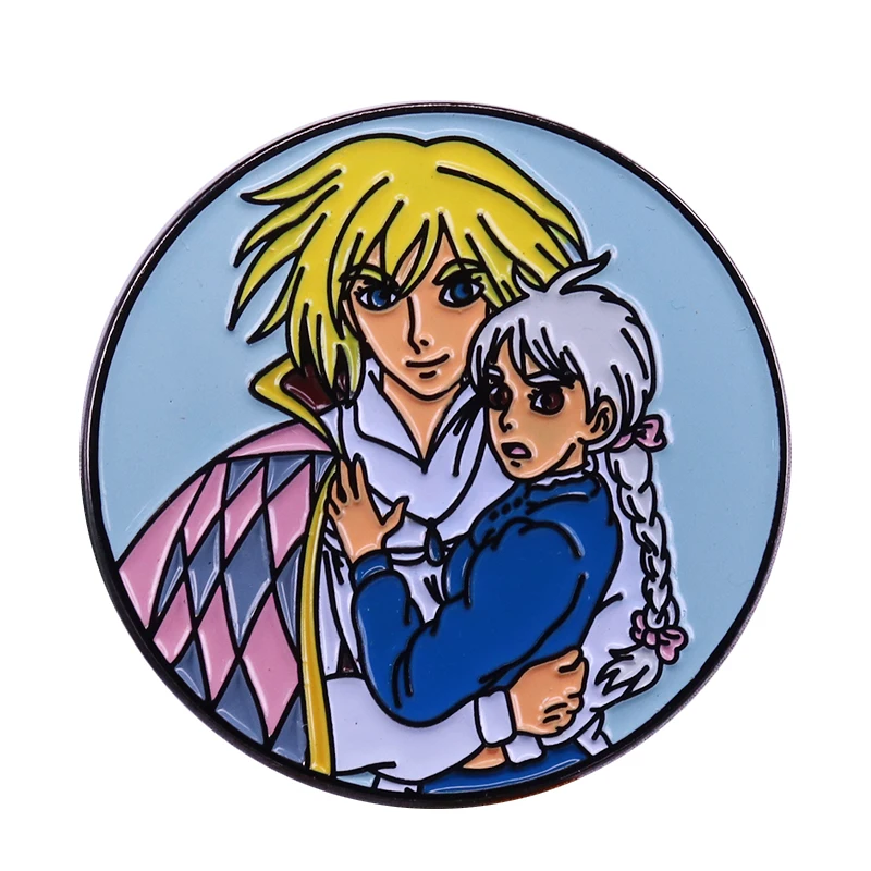 Beautiful Howl and Sophie button badge Studio Ghibli inspired pin Howl's Moving Castle fans collection
Beautiful Howl and Sophie button badge Studio Ghibli inspired pin Howl's Moving Castle fans collection