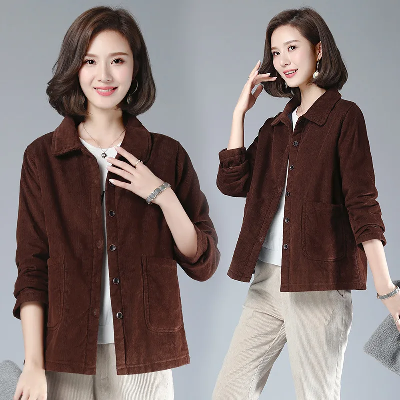 Casual Elegant Versatile Comfortable Double Breasted Business Warm Corduroy Soft Autumn And Winter Spring And Autumn Short Jacke
Casual Elegant Versatile Comfortable Double Breasted Business Warm Corduroy Soft Autumn And Winter Spring And Autumn Short Jacke