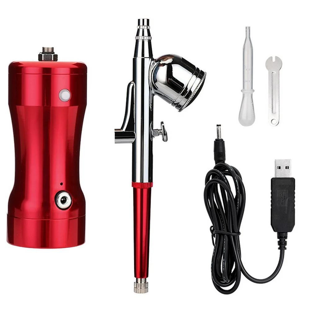 Portable 0.4mm Nozzle Automatic Mini Air Compressor Handheld Dual-action Wireless Spray Gun for Art Makeup Model Paint Spraying
Portable 0.4mm Nozzle Automatic Mini Air Compressor Handheld Dual-action Wireless Spray Gun for Art Makeup Model Paint Spraying