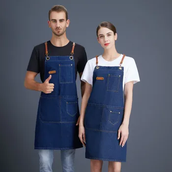 Denim Apron Woman Man Kitchen Chef Waiter Cooking Restaurant Work Apron Pinafores Coffee Shop Baking Bartender Barber Overalls
Denim Apron Woman Man Kitchen Chef Waiter Cooking Restaurant Work Apron Pinafores Coffee Shop Baking Bartender Barber Overalls