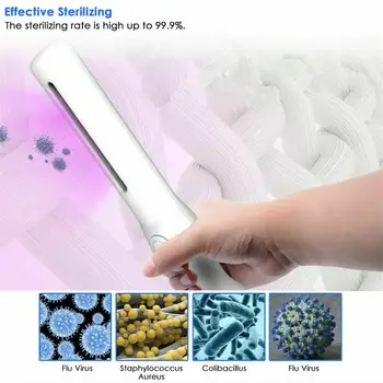 Mini Portable UV Sanitizer Handheld UV Light Disinfection Lamp for Home Office Travel sterilizer uv lights led uv bulb
Mini Portable UV Sanitizer Handheld UV Light Disinfection Lamp for Home Office Travel sterilizer uv lights led uv bulb
