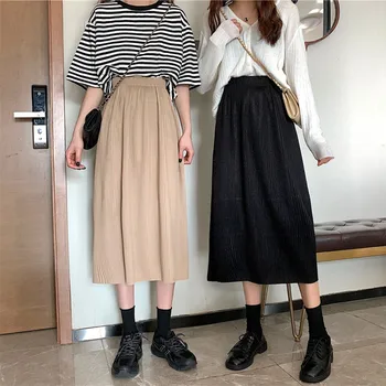 Womens Skirt Vintage Clothes Long Skirts Black Harajuku Summer High Waist Streetwear 2020 Fashion flowy Loose Elastic Chiffon
Womens Skirt Vintage Clothes Long Skirts Black Harajuku Summer High Waist Streetwear 2020 Fashion flowy Loose Elastic Chiffon