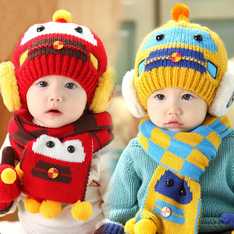 2019 new wool knitting ball soft cap scarf set Baby cute car pattern print funny hat autumn winter ear protecting
2019 new wool knitting ball soft cap scarf set Baby cute car pattern print funny hat autumn winter ear protecting