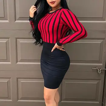 Striped Splicing Keyhole Back Bodycon Dress Women O Neck Long Sleeve Dress Winter 2019 Sexy Stripes Bodycon Party Dresses
Striped Splicing Keyhole Back Bodycon Dress Women O Neck Long Sleeve Dress Winter 2019 Sexy Stripes Bodycon Party Dresses