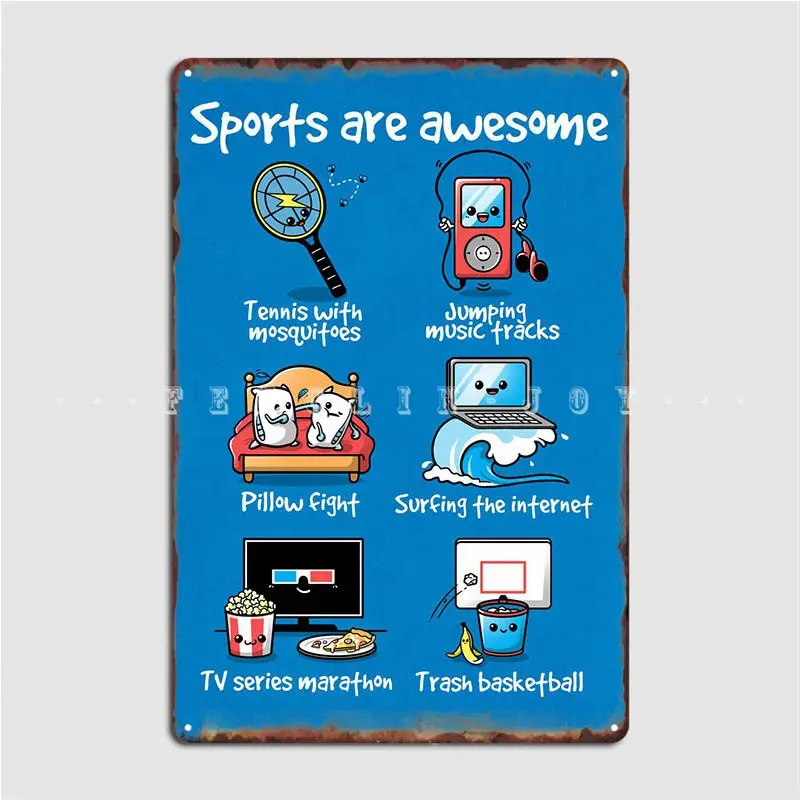 Sports Are Awesome Metal Sign Club Plaques Decoration Pub Garage Tin Sign Poster
Sports Are Awesome Metal Sign Club Plaques Decoration Pub Garage Tin Sign Poster