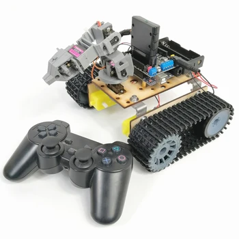 PS2 Remote Control Programmable Robot Chassis 4DOF Crawler Probe Car Chassis Assembled DIY Kit with Arduino Toy Gift
PS2 Remote Control Programmable Robot Chassis 4DOF Crawler Probe Car Chassis Assembled DIY Kit with Arduino Toy Gift