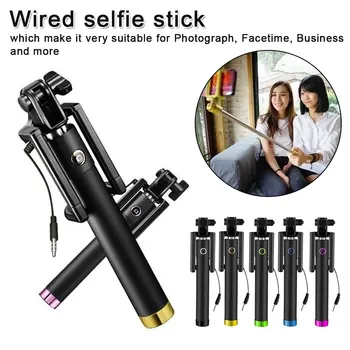 Folding self-timer Wired Selfie Stick Handheld Monopod Extendable artifact Mini mobile phone selfie stick
Folding self-timer Wired Selfie Stick Handheld Monopod Extendable artifact Mini mobile phone selfie stick
