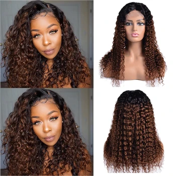 Ombre Deep Curly Wigs Black to Brown Side Part Long Deep Wavy Wig With Brazilian Remy Lace front Human Baby Hair Pre Plucked
Ombre Deep Curly Wigs Black to Brown Side Part Long Deep Wavy Wig With Brazilian Remy Lace front Human Baby Hair Pre Plucked