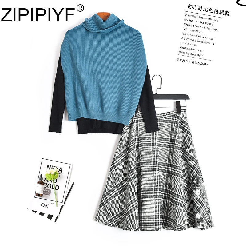 Three-piece Suit Sets Elegant Women Turtleneck Sleeveless Pullover Sweater Vest + Long Sleeves Tops +High-waisted Skirt C2010
Three-piece Suit Sets Elegant Women Turtleneck Sleeveless Pullover Sweater Vest + Long Sleeves Tops +High-waisted Skirt C2010
