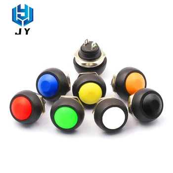 1PCS small mini round button switch PBS-33B self-reset waterproof button without lock 12mm 2 pin instantaneous 12v 3A red black
1PCS small mini round button switch PBS-33B self-reset waterproof button without lock 12mm 2 pin instantaneous 12v 3A red black