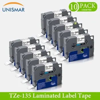 Unismar 10PK TZ-231 TZe Laminated Label Tapes White on Clear TZe-135 Waterproof Printer Ribbon for Brother Ptouch PT Label Maker
Unismar 10PK TZ-231 TZe Laminated Label Tapes White on Clear TZe-135 Waterproof Printer Ribbon for Brother Ptouch PT Label Maker