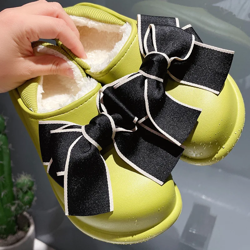 Winter Slippers Women Waterproof Plush Warm Fur Shoes Fashion Bowtie Thicked Bottom Home Footwear Indoor Floor Cotton Slipper
Winter Slippers Women Waterproof Plush Warm Fur Shoes Fashion Bowtie Thicked Bottom Home Footwear Indoor Floor Cotton Slipper