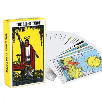 78pcs Deck Tarot Cards Funny Future Telling Astrology Beginner Family Friends Mysterious Knight Ladd Waite Board Game Portable
78pcs Deck Tarot Cards Funny Future Telling Astrology Beginner Family Friends Mysterious Knight Ladd Waite Board Game Portable
