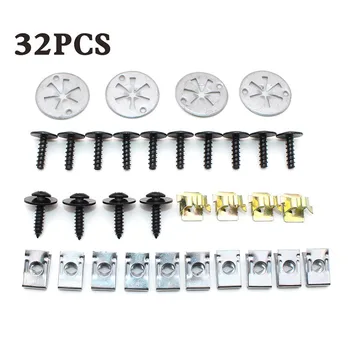 32pcs Engine Under Cover Clips Car Fender Shield Bottom Splash Guards Self-tapping Screws Repair Kit for Audi A3 Golf MK4 Bora
32pcs Engine Under Cover Clips Car Fender Shield Bottom Splash Guards Self-tapping Screws Repair Kit for Audi A3 Golf MK4 Bora