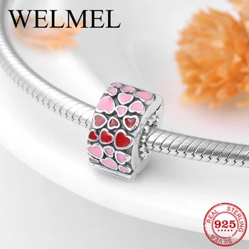 Fashion luxury 925 Sterling Silver pink and red Enamel clips Lock beads Fit Original Pandora Charm Bracelet Jewelry making
Fashion luxury 925 Sterling Silver pink and red Enamel clips Lock beads Fit Original Pandora Charm Bracelet Jewelry making