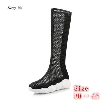 Summer Shoes Gladiator Sandals Women Knee High Boots Flat Platform Woman Thigh High Boots Small Plus Size 30 31 32 33 - 44 45 46 
Summer Shoes Gladiator Sandals Women Knee High Boots Flat Platform Woman Thigh High Boots Small Plus Size 30 31 32 33 - 44 45 46