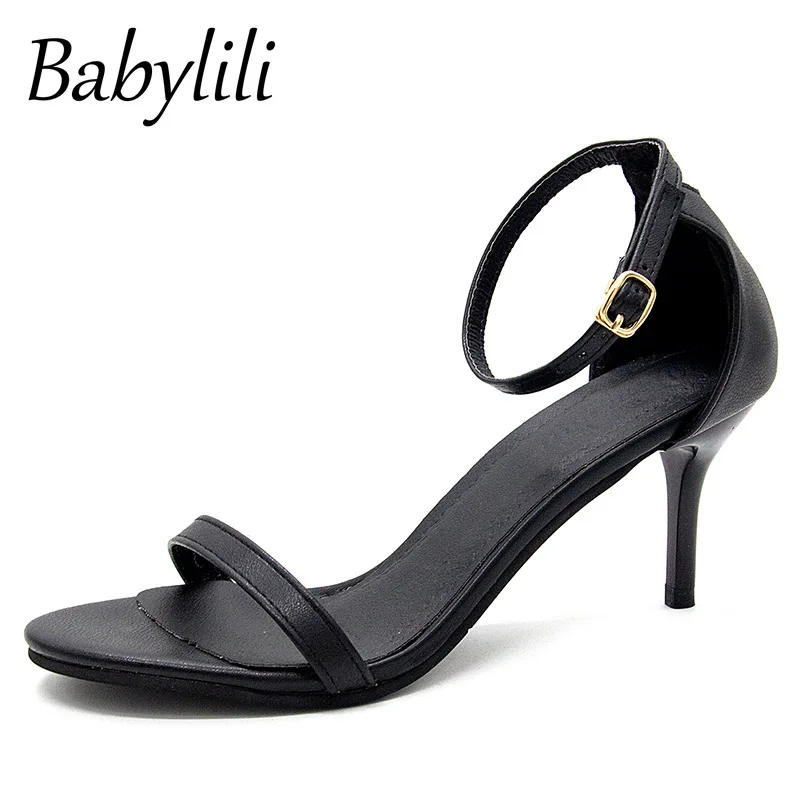 Sandals Women 2020 Summer New Korean Version of The Word Buckle PU Fashion Wild Thin High-heeled Open Toe Women's Shoes
Sandals Women 2020 Summer New Korean Version of The Word Buckle PU Fashion Wild Thin High-heeled Open Toe Women's Shoes
