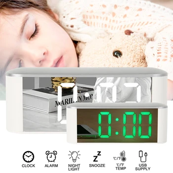 New LED Electronic Clock Desk Table Digital Clock LED Temperature Display Snooze Function Alarm Clock Brightness Adjustable
New LED Electronic Clock Desk Table Digital Clock LED Temperature Display Snooze Function Alarm Clock Brightness Adjustable